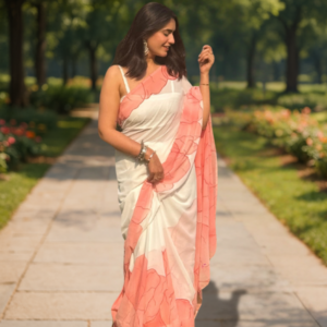 Red rizz Saree